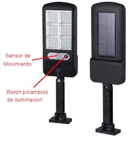 [LAM-ILU-LD-659] LAMPARA LED 30W C/PANEL SOLAR C/CONTROL BATERIA 10 HRS REF. LD-659 / 613659 MARCA ILUM-VEN