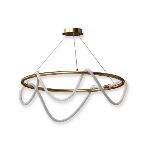 [LAM-ILU-MD18A] LAMPARA COLGANTE SILUET R 28W 3000K 6240LM 60 X 30 CM REF. MD18A MARCA ILUMINAK