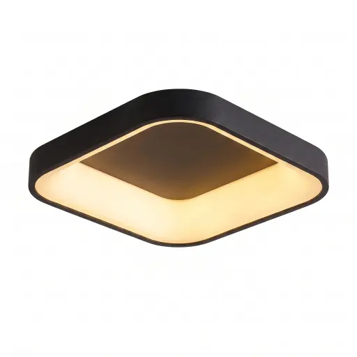 [LAM-ILU-OTDC24BK] LAMPARA DECORATIVA SLIM CUADRADO CERRADA 24W 3500K- 6500K 1920LM NEGRO REF. OTDC24BK MARCA ILUMINAK