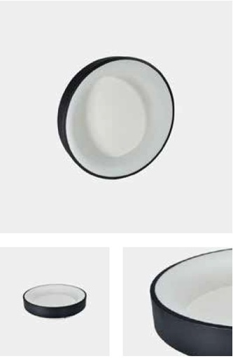 [LAM-ILU-OTDC27BK] LAMPARA DECORATIVA SLIM REDONDA CERRADA 27W 3500K - 6500K 2160LM COLOR NEGRO REF.OTDC27BK MARCA ILU