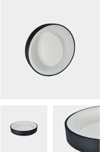 [LAM-ILU-OTDC38BK] LAMPARA DECORATIVA SLIM REDONDA CERRADA 38W 3500K-6500K 3040LM NEGRO REF.OTDC38BK MARCA ILUMINAK