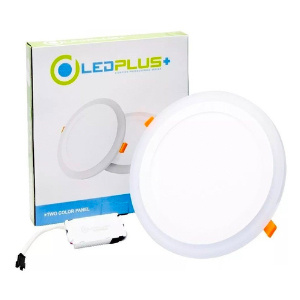 [LAM-LED-3W+2W] PANEL LED REDONDO 3 W + 2 W COLOR AZUL 6.500 K MARCA LED PLUS