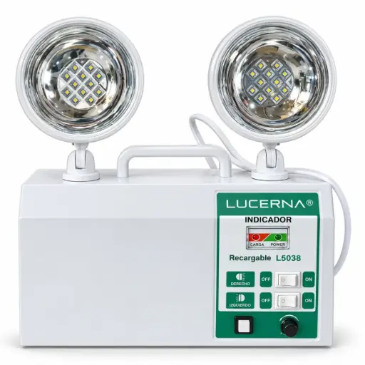 [LAM-LUC-L5038] LAMPARA / LUMINARIA DE EMERGENCIA 40-100 LM 6V 110-120V 4.5AH (DURACION 22 HORAS) REF. L5038 LUCERNA