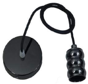 [LAM-LUM-LUM-123] LAMPARA COLGANTE SOCATE E27 PARA DECORACIONES VINTAGE COLOR GRIS OSCURO REF. LE27G18 MARCA LUMIND