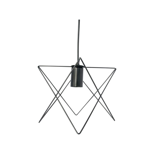 [LAM-LUM-LUM-128] LAMPARA ESTRELLA CON SOCATE PARA DECORACIONES VINTAGE COLOR NEGRO REF. LE27G38 MARCA LUMIND