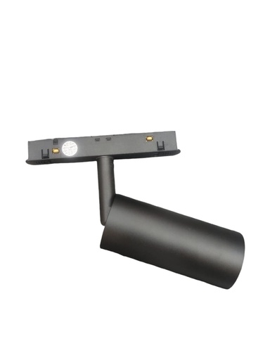 [LAM-LUM-LUM-1319] LAMPARA LED INTEGRADA TIPO BALA 12W 4000K 48V 1000LM NEGRO P/RIEL TRACK LIGHT MAGNETICO MARCA LUMIND