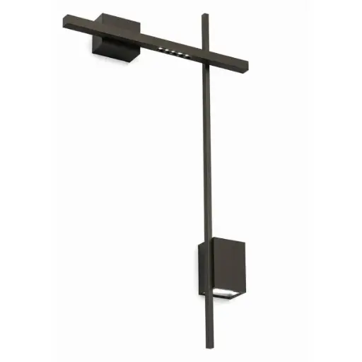 [LAM-LUM-LUM-1355] APLIQUE DE PARED INTEGRADO 840 X 1200MM CCT:3000K 12W 110V C/NEGRO REF. LUM-1355  MARCA LUMIND