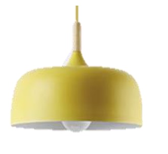 [LAM-LUM-LUM-138] LAMPARA COLGANTE DECORATIVA 48 CM X 35 CM COLOR AMARILLO REF. LUM-8037A MARCA LUMIND