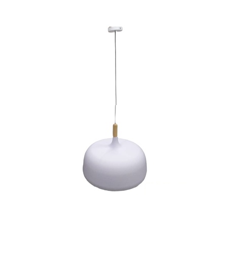 [LAM-LUM-LUM-139] LAMPARA COLGANTE DECORATIVA 48 CM X 35 CM COLOR BLANCO MATE E-27 REF. LUM-8037 MARCA LUMIND