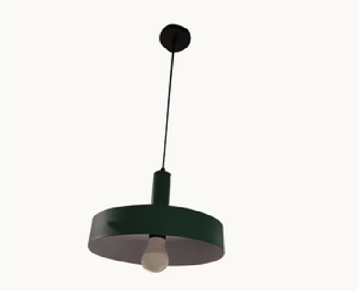 [LAM-LUM-LUM-142] LAMPARA COLGANTE DECORATIVA 30 CM X 23,5 CM COLOR VERDE REF. LUM-9006V MARCA LUMIND