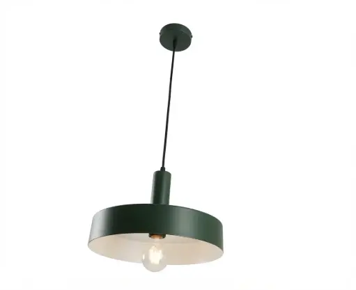 [LAM-LUM-LUM-142] LAMPARA COLGANTE DECORATIVA E27 30 CM X 23,5 CM COLOR VERDE REF. LUM-9006V MARCA LUMIND