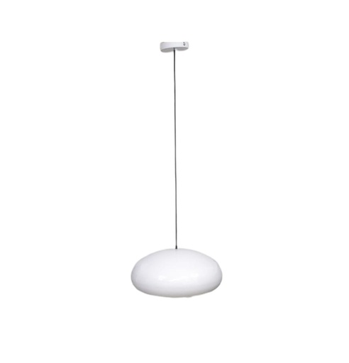 [LAM-LUM-LUM-145] LAMPARA COLGANTE DECORATIVA 35 CM X 22 CM COLOR BLANCO MATE E-27 REF. LUM-9033 MARCA LUMIND