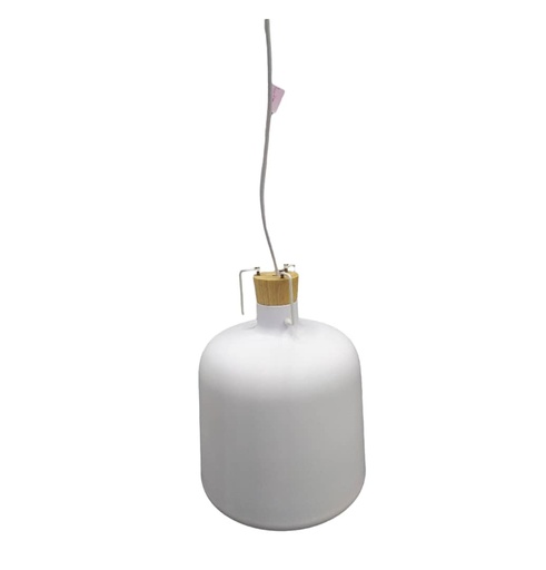 [LAM-LUM-LUM-154] LAMPARA COLGANTE DECORATIVA 25 CM X 31 CM COLOR BLANCO MATE REF.LUM-9051 MARCA LUMIND