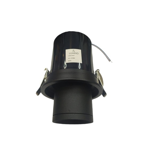[LAM-LUM-LUM-261.N] LAMPARA SPOT EMPOTRAR C/BALA DIRECCIONABLE GU10 (SIN BOMBILLO) COLOR NEGRO REF-LUM261-N LUMIND