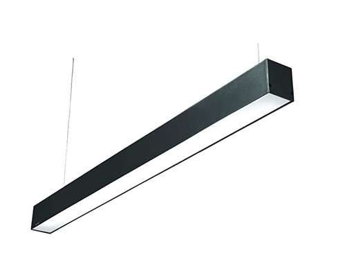 [LAM-LUM-LUM-301] LAMPARA LINEAL LED COLGANTE 36 W 3.000 K 120 CM X 5 CM X 7.5 CM NEGRO C/KIT SUSPENS. MARCA LUMIND