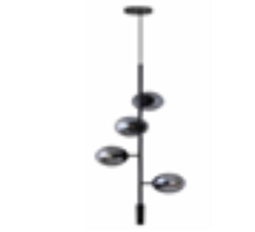 [LAM-LUM-LUM-421] LAMPARA DE TECHO DECORATIVA E27 45 X130 CM MOD. BUNI COLOR NEGRO REF.LUM-421 MARCA LUMIND