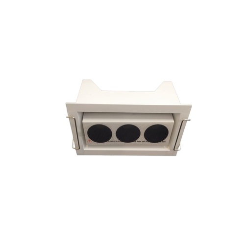[LAM-LUM-LUM-485] LAMPARA SPOT LINEAL TRIPLE MULTISPOT 6W 100-240V 3000K 9X5CM AJUST. EMPOTRABLE BLANCO LUM-485 LUMIND