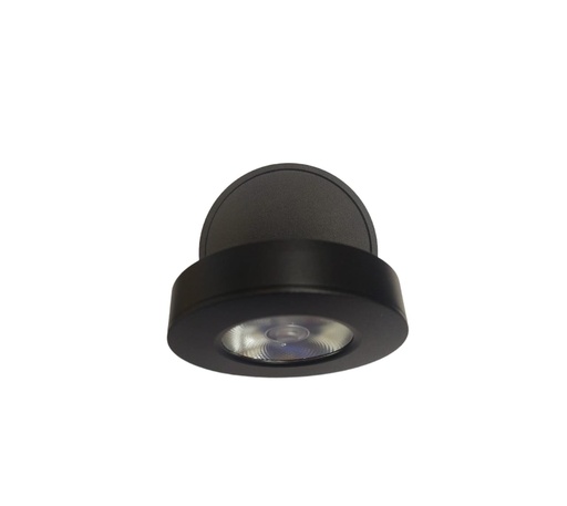 [LAM-LUM-LUM-513] APLIQUE DE TECHO LED INTEGRADO COB DIRIGIBLE 7W 3000 K 100- 265V NEGRO REF. LUM-513 MARCA LUMIND