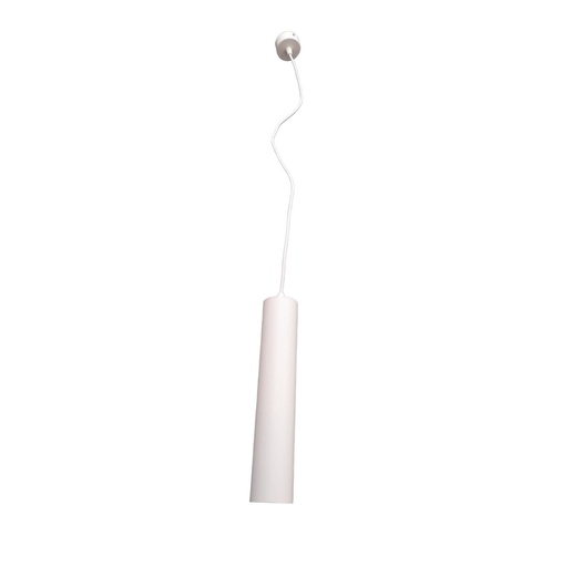 [LAM-LUM-LUM-514] LAMPARA COLGANTE CILINDRICA PARA GU10 30 CM COLOR BLANCO REF. LUM-514 MARCA LUMIND