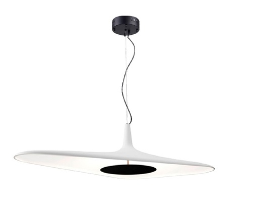 [LAM-LUM-LUM-536] LAMPARA COLGANTE DECORATIVA 60W 3000K 110-240V 128X70 X39CM AMEBA COLOR BLANCO REF.LUM-536 LUMIND