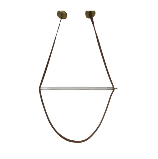 [LAM-LUM-LUM-539] LAMPARA COLGANTE DECORATIVA 3000K 110 - 240 V 83 X 157 CM MOD.BELT III MARRON REF.LUM-539 MARCA LUMIND