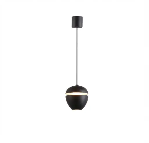 [LAM-LUM-LUM-572] LAMPARA COLGANTE DECORATIVA 3000K 80LM 8 CM MOD. BULLET REF. LUM-572 NEGRO MARCA LUMIND