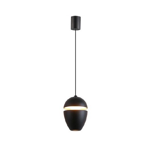 [LAM-LUM-LUM-573] LAMPARA COLGANTE DECORATIVA 80LM 3000K 10,5 CM BULLET II COLOR NEGRO REF.LUM-573 LUMIND