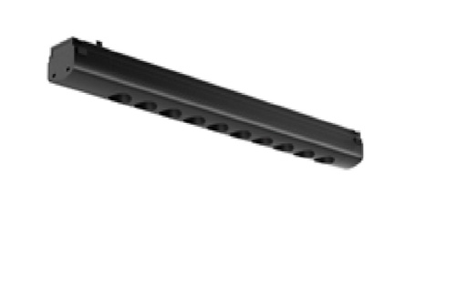 [LAM-LUM-LUM-643] LAMPARA LINEAL MULTISPOT 10W 48V 3000K P/RIEL MAGNETICO SLIM NEGRO REF.LUM-643 LUMIND