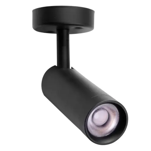[LAM-LUM-LUM-647] LAMPARA DE TECHO TIPO BALA INTEGRADA 9W 3000K COLOR NEGRO REF. LUM-647 MARCA LUMIND