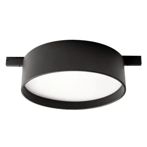 [LAM-LUM-LUM-692] LAMPARA DIFUSA 8W 3000K 24VDC T/DOWNLIGHT NEGRO P/ RIEL MAGNETICO ULTRADELGADO MARCA LUMIND