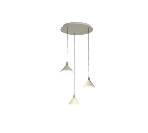 [LAM-LUM-LUM-719] LAMPARA COLGANTE DECORATIVA 8W 3000K IP20 15X150CM HUT COLOR BLANCO REF.LUM-719 MARCA LUMIND