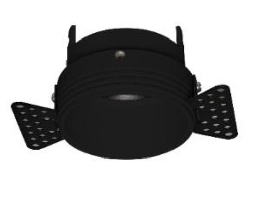 [LAM-LUM-LUM-770] LAMPARA SPOT TRIMLESS REDONDO 8 CM X 4.3 CM P/DRYWALL COLOR NEGRO REF. LUM-770 MARCA LUMIND