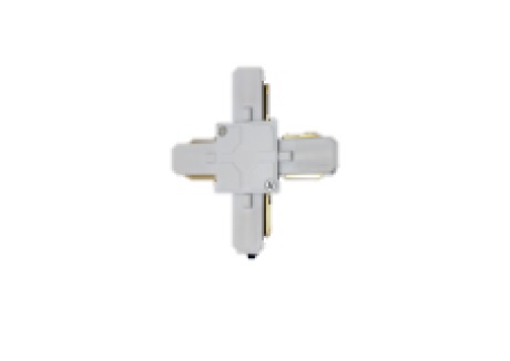 [LAM-LUM-LUM-83] CONECTOR PARA RIEL TIPO " X " COLOR BLANCO REF.LUM-83 MARCA LUMIND