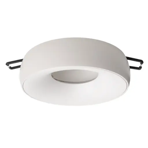 [LAM-LUM-LUM-881] LAMPARA SPOT EMPOTRABLE REDONDO 4" P/ GU10 SEMI SUP. MOD. DONA COLOR BLANCO REF.LUM-881 MARCA LUMIND