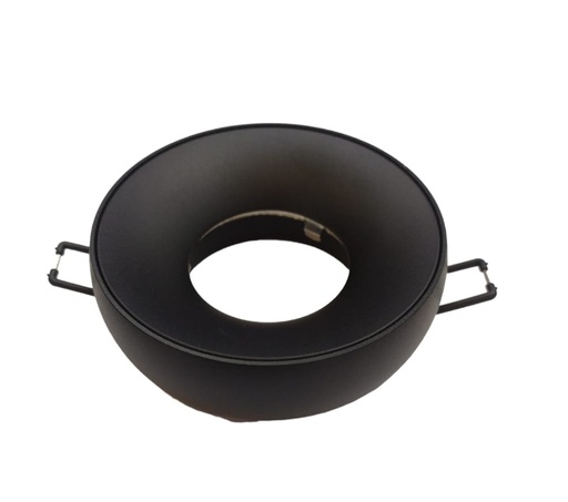 [LAM-LUM-LUM-882] LAMPARA SPOT EMPOTRABLE REDONDO 4" P/GU10 SEMI SUP. MOD. DONA COLOR NEGRO REF.LUM-882 MARCA LUMIND