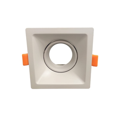 [LAM-LUX-HECP-94B] LAMPARA SPOT MARCO CUADRADO EMPOTRABLE C/ SOCATE GU10 COLOR BLANCO REF. HECP-94B MARCA LUXOLAR