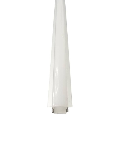 [LAM-LUX-LUX-C010.2M] PERFIL DE ALUMINIO PLANO P/EMBUTIR DE 1,5 CM CINTA LED 2 MTR C/DIFUSOR REF. C010.2M MARCA LUXOLAR