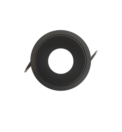 [LAM-LUX-LUX-GP-H-085F-N] LAMPARA SPOT ARO RECEDIDO 85 MM P/EMP RED. P/GU10 SIN BOMB. C/NEGRO REF.GP-H-085F-B MARCA LUXOLAR