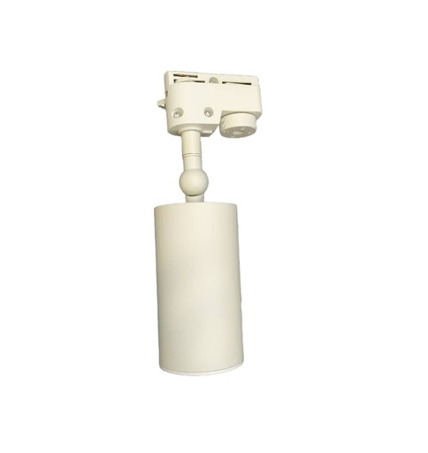 [LAM-LUX-LUX.GP-S-G-5510-Q1-B] LAMPARA TIPO BALA PARA DICROICO GU10 BLANCO PARA RIEL TRACKLIGHT LUX.GPG.5510.Q1.B MARCA LUXOLAR