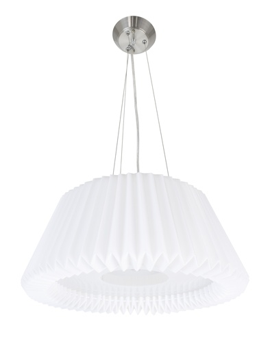 [LAM-LUX-LUX003FU] LAMPARA COLGANTE GONNA LED 3 X 5W E27 43 CM X 19 CM C/BOMB. BLANCO REF.LUX003FU MARCA LUXOR