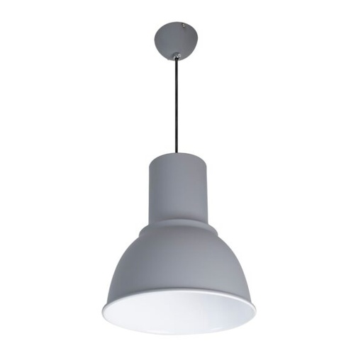 [LAM-LUX-LUX012SL] LAMPARA COLGANTE CAPELLO LED 40W 23 CM X 26 CM COLOR GRIS REF.LUX012SL MARCA LUXOR
