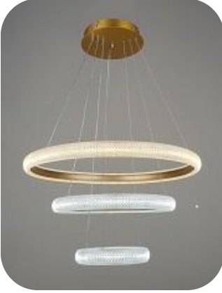 [LAM-MAX-LAT-0087] LAMPARA DE TECHO COLGANTE 3 L MOD. SNAKE 1 X ( 14 + 25 + 38 W ) MARCA MAXILUZ