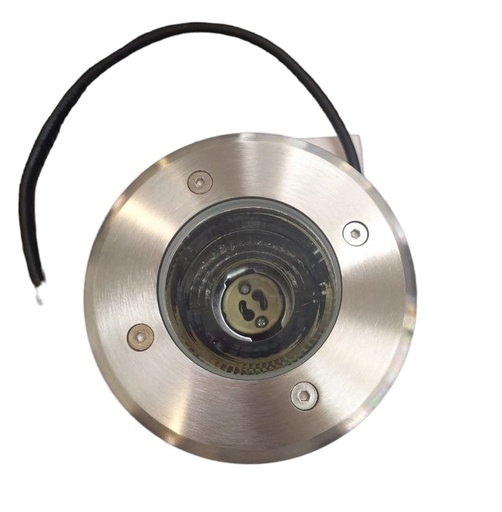 [LAM-MYL-50090A] LAMPARA LED DE PISO P/JARDIN CAMINERIA GU10 REDONDO 12CM IP67 ACERO INOX. REF. 50090A MARCA MYLIGHT