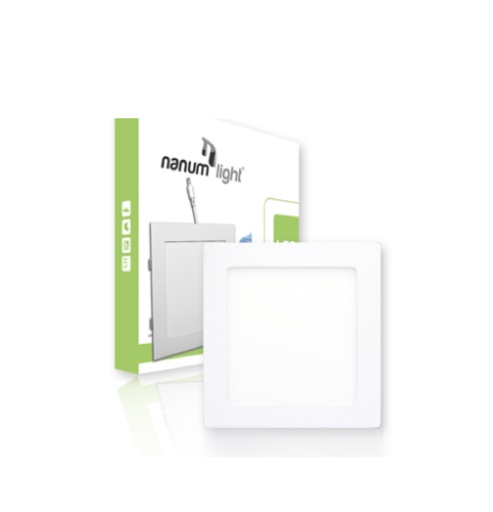 [LAM-NAN-202053554] LAMPARA PANEL LED CUADRADO P/EMP 9W 6500K REF. 8802020535546 MARCA NANUM LIGHT