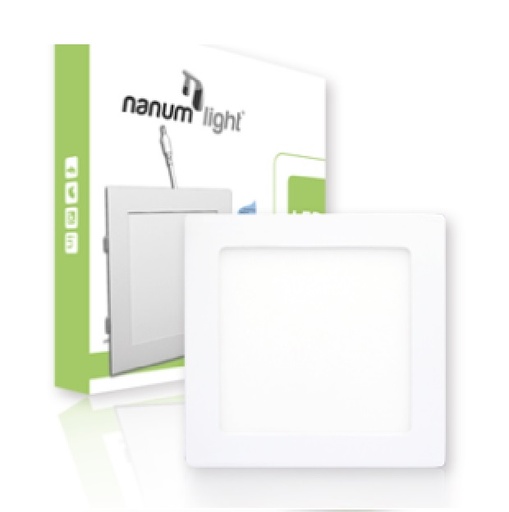 [LAM-NAN-202053556] LAMPARA PANEL LED CUADRADO P/EMP 15W 6500K REF. 8802020535560 MARCA NANUM LIGHT