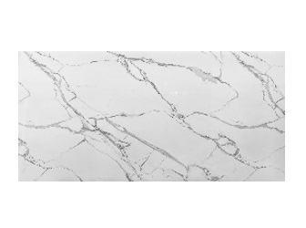 [LAM-NAN-8013] LAMINA DE PVC MARMOLIZADA 1.22 MTS X 2.44 MTS X 3 MM BLANCO CARRARA VETAS MARCA NANUM LIGHT