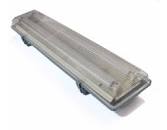 LAMPARA SUPERFICIAL HERMETICA / ANTIPOLVO 2 X 9 W LARGO 60 CM + 2 ...