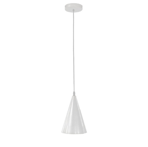 [LAM-PIE-00108009] LAMPARA COLGANTE 60W E27 18.5 X 29 CM EINAR COLOR BLANCO REF. 00108009 MARCA PIERROT
