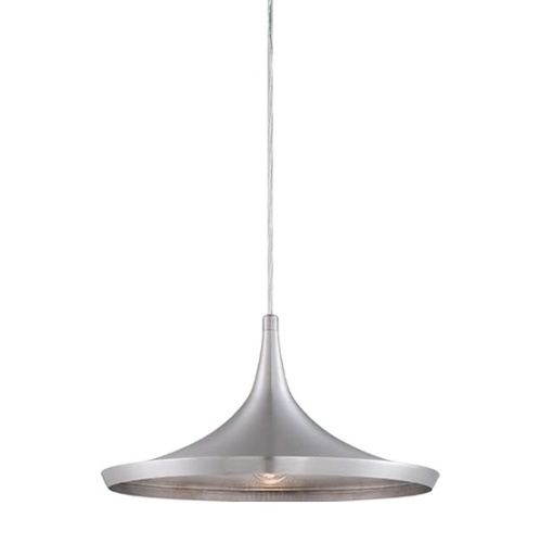 [LAM-PIE-00108028] LAMPARA COLGANTE 60W E27 35 X 18 CM XIAN COLOR PLATA REF. 00108028 MARCA PIERROT