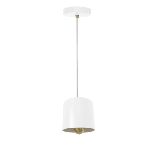 [LAM-PIE-00108107] LAMPARA COLGANTE 60W E27 11.5 X 12.5 X 12.5 CM LYNEA BLANCO MATE REF. 00108107 MARCA PIERROT